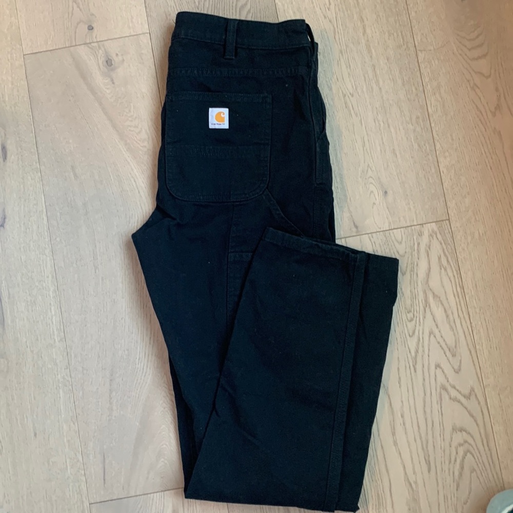 Carhartt woman’s tall black work pants (10/12) - Picture 1 of 3